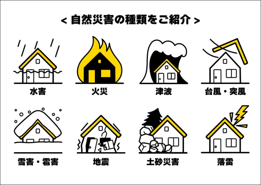 自然災害の種類をご紹介