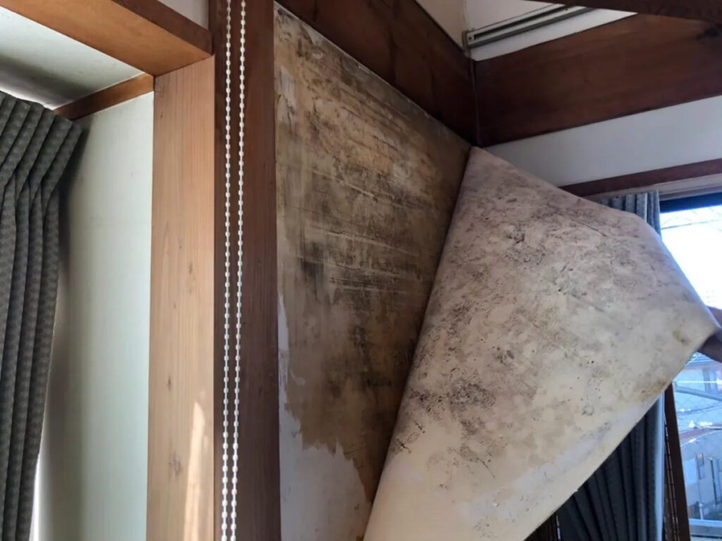 屋根がパカパカして雨漏りした写真