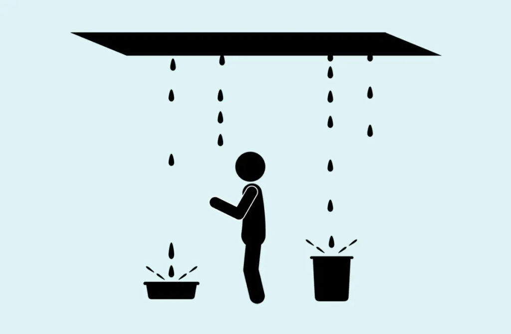 雨漏りが発生した画像