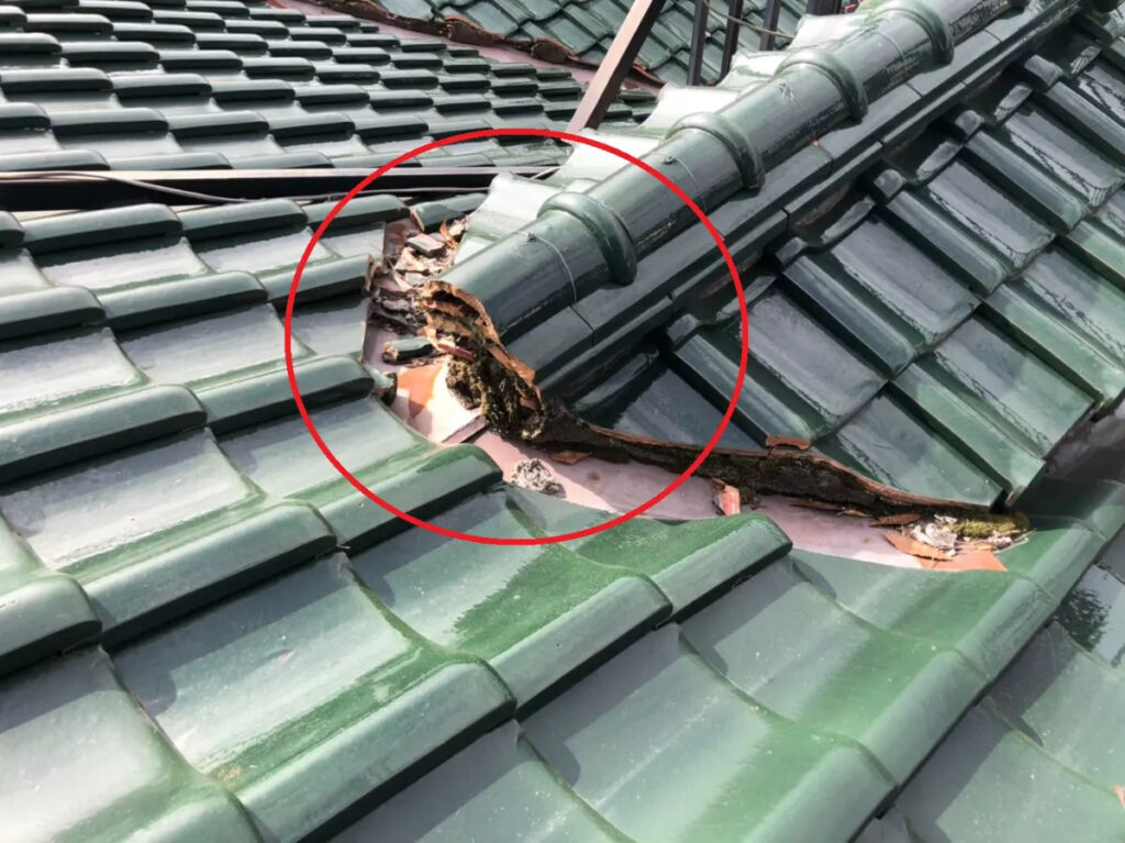 瓦の修理時の注意点