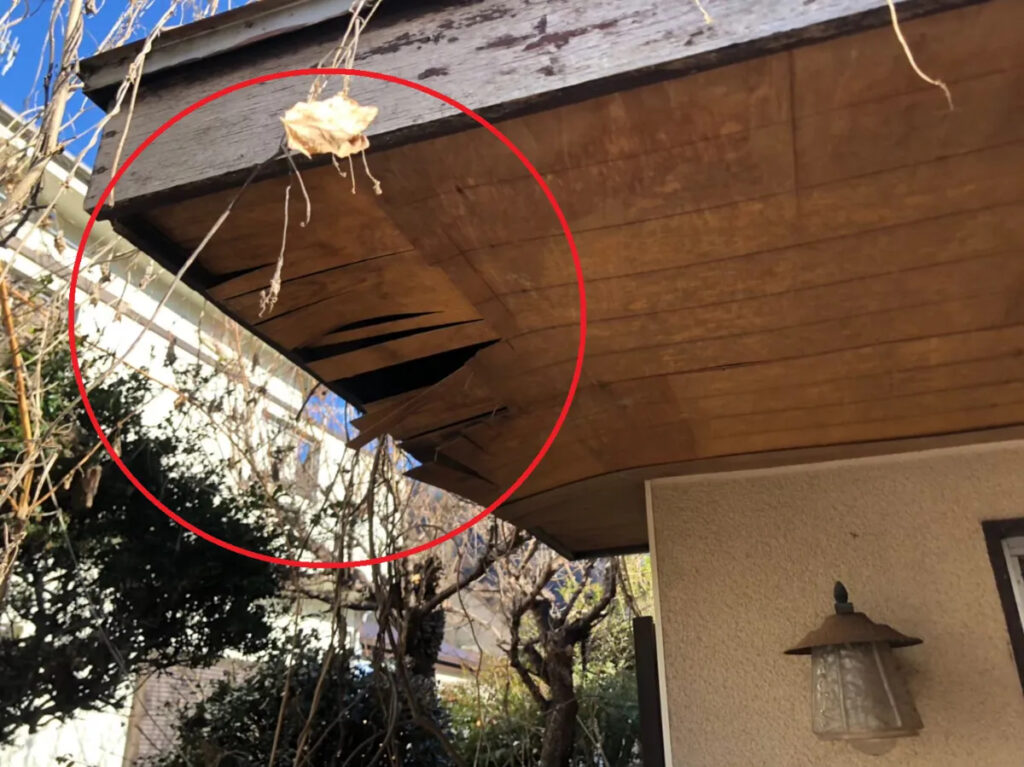 軒天ってどこ?放置すると何が起きるのか