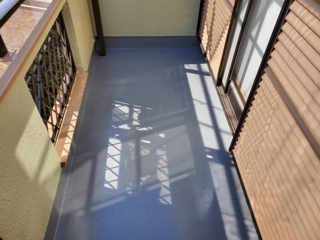 ベランダ防水工事後の写真