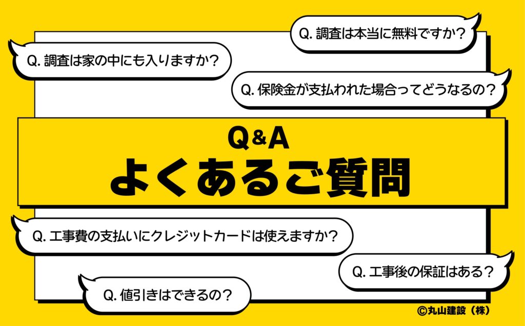 丸山建設株式会社のサービス全般に関する、お客様からのよくあ…