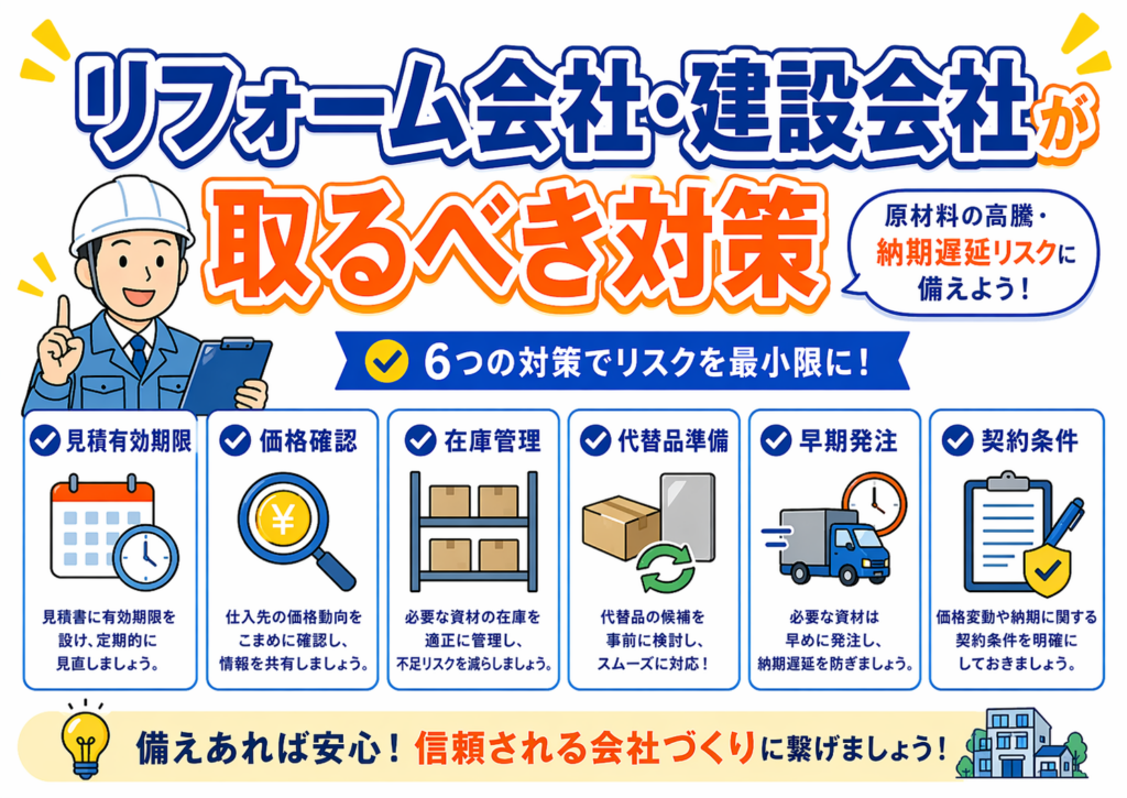 リフォーム会社・建設会社が取るべき対策