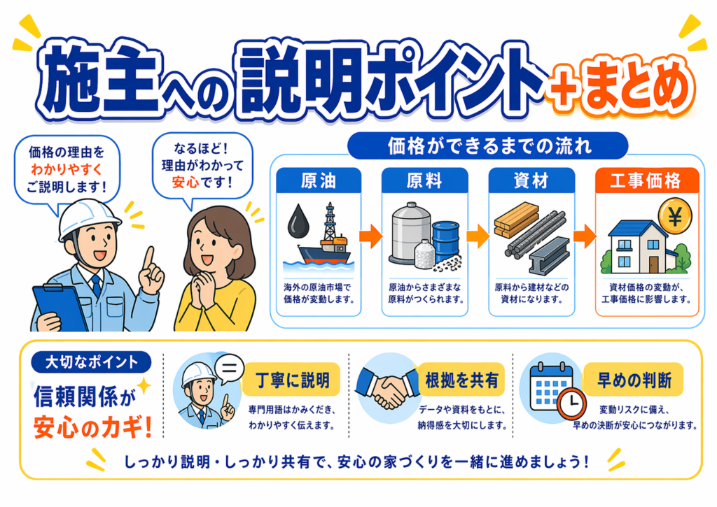 施主への説明で大切なポイント