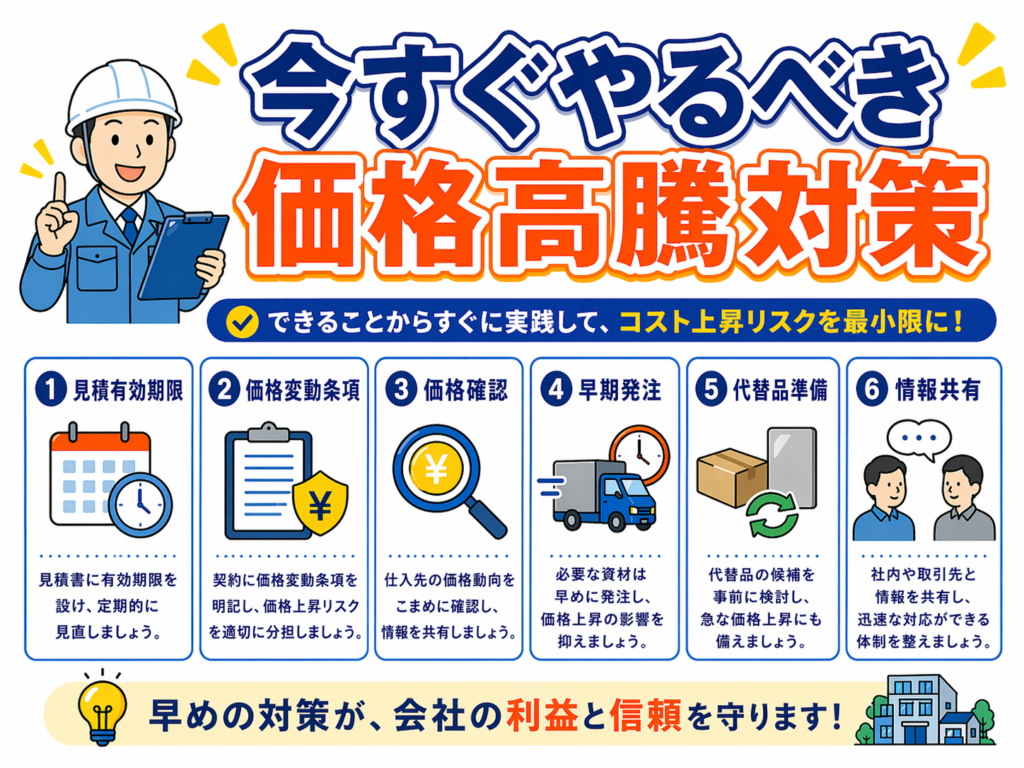 今すぐやるべき価格高騰対策