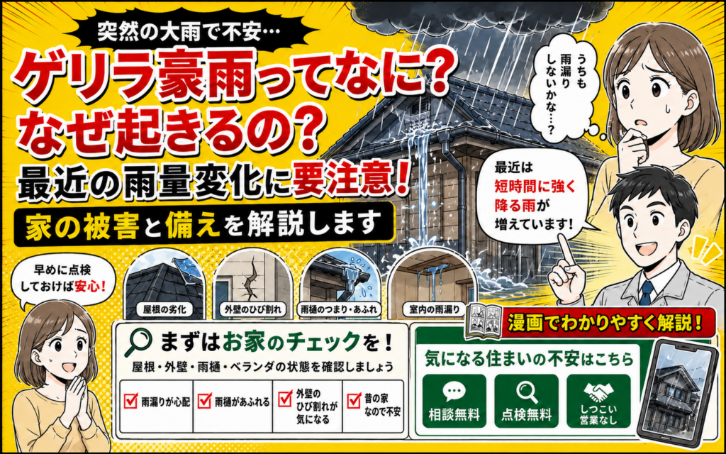 【2026年最新版】ゲリラ豪雨とは？なぜ起きる？日本の雨量変化…