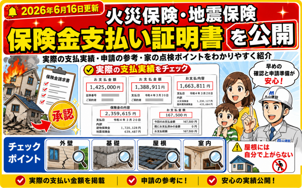 【実例公開】火災保険・地震保険で実際に支払われた保険金の支…