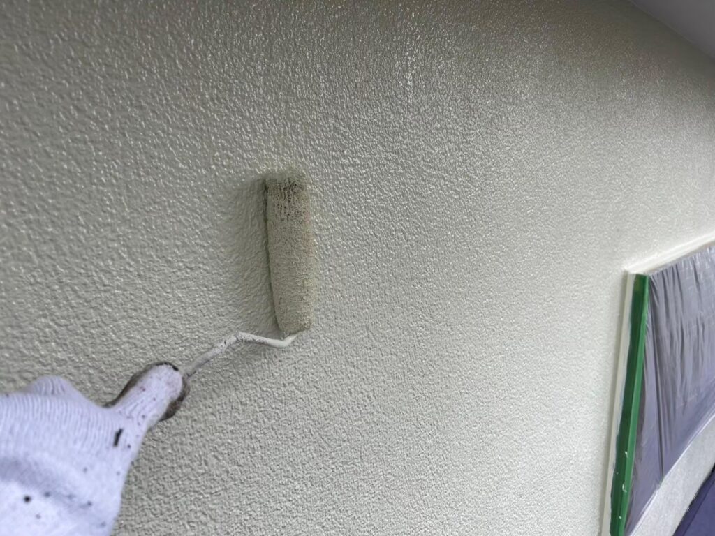 外壁塗装工事の現場で実際に撮影した外壁塗装の作業写真