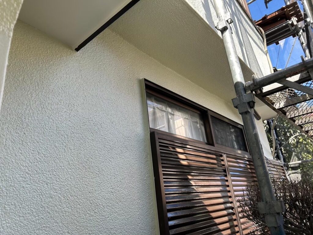 外壁塗装工事の現場で実際に撮影した外壁塗装後の工事完了写真